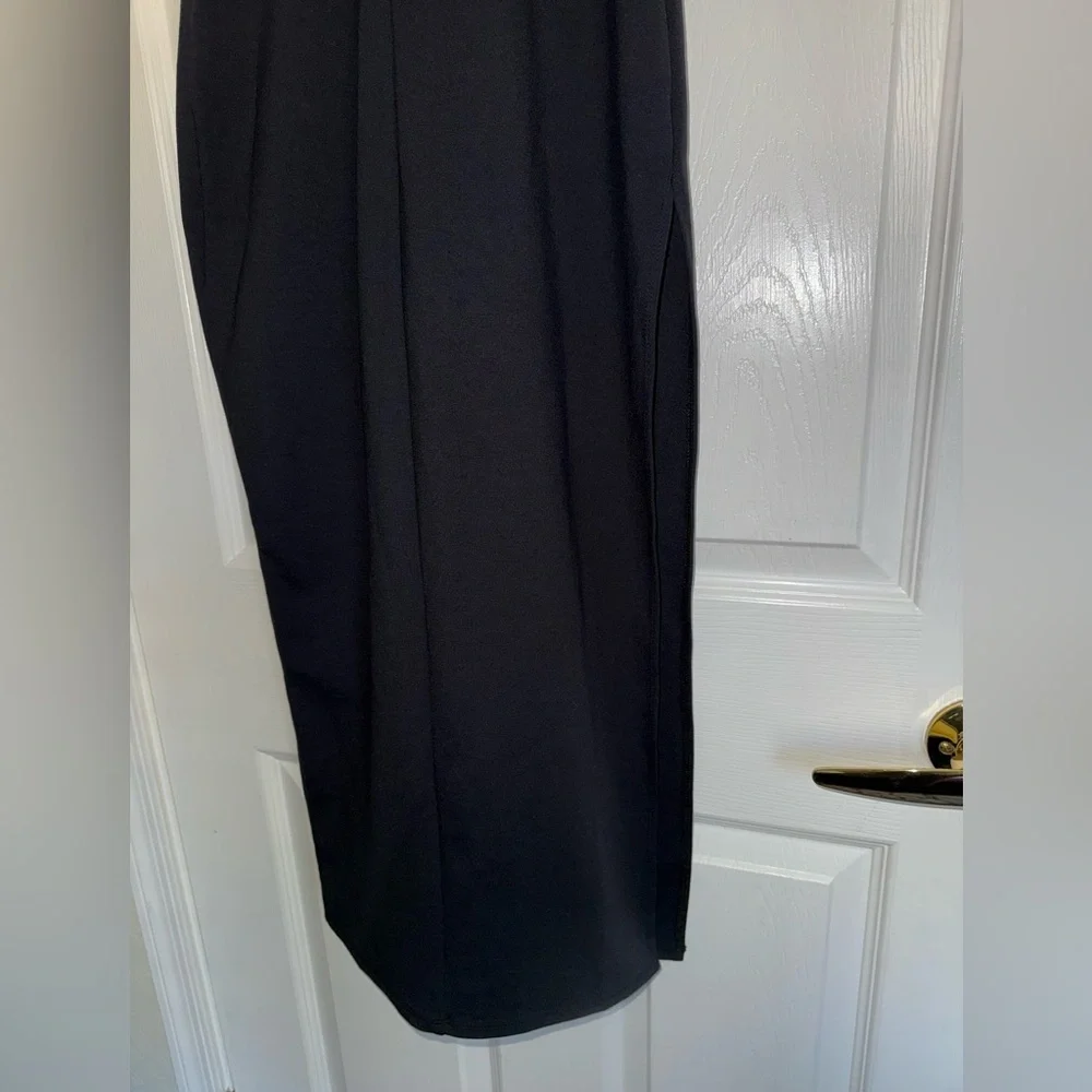 Lovers + Friends Charlotte Rhinestone Strap Cutout Midi Sexy Slit Dress REVOLVE - Picture 14 of 16